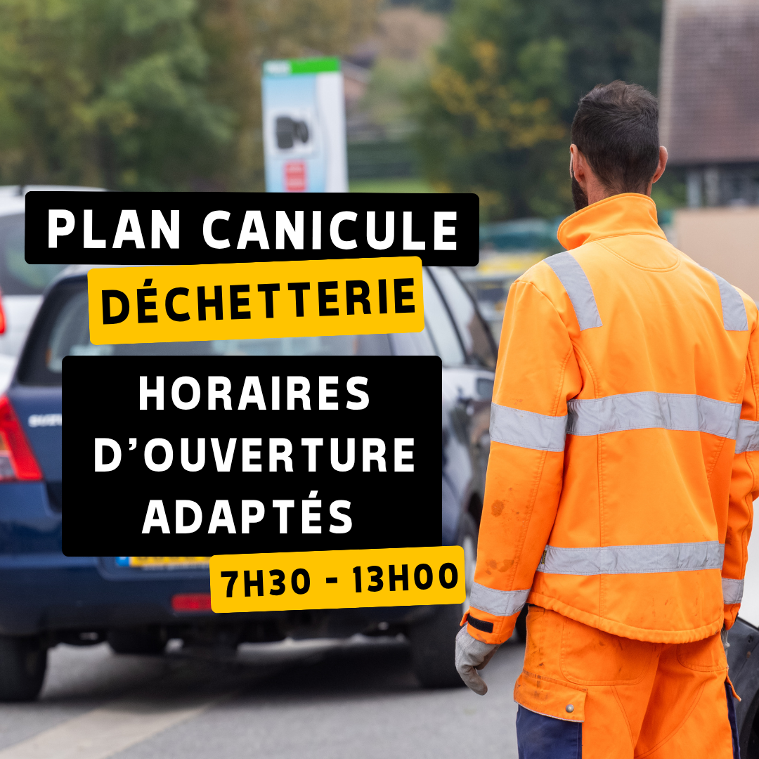 Déchetterie : horaires adaptés à la canicule