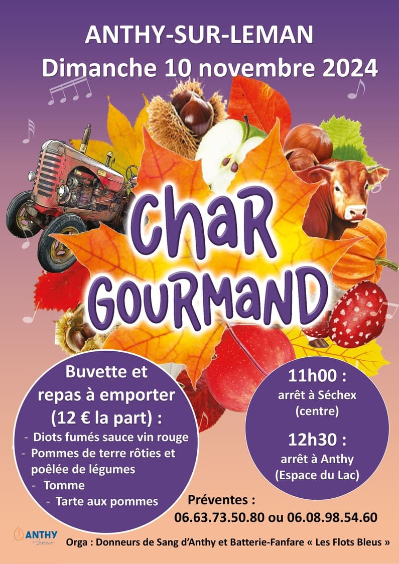 Affiche Char Gourmand